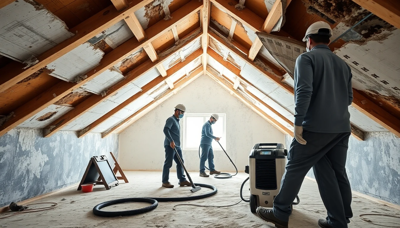 Attic Structural Mold Cleanup
